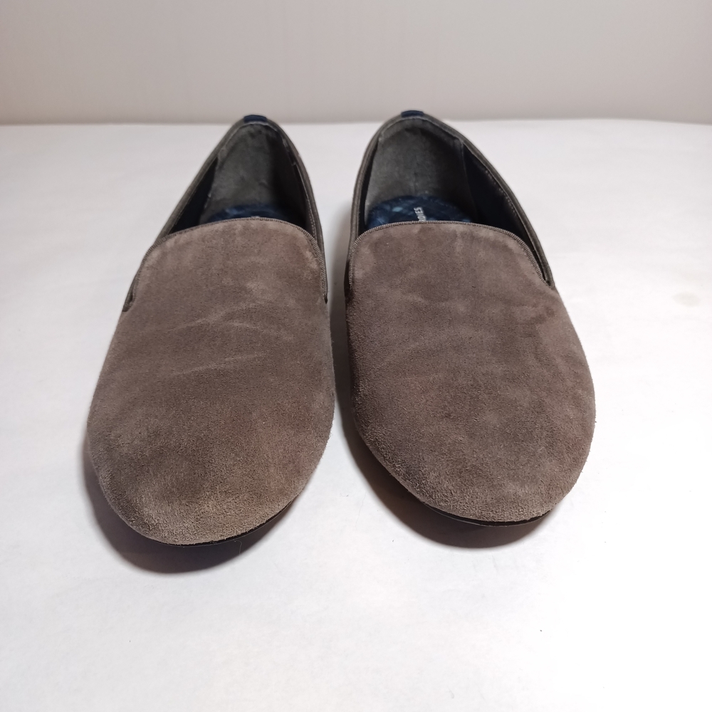 Birdies Starling Taupe Latte Suede Slip-On Loafers Size 9.5